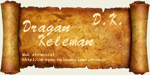 Dragan Keleman vizit kartica